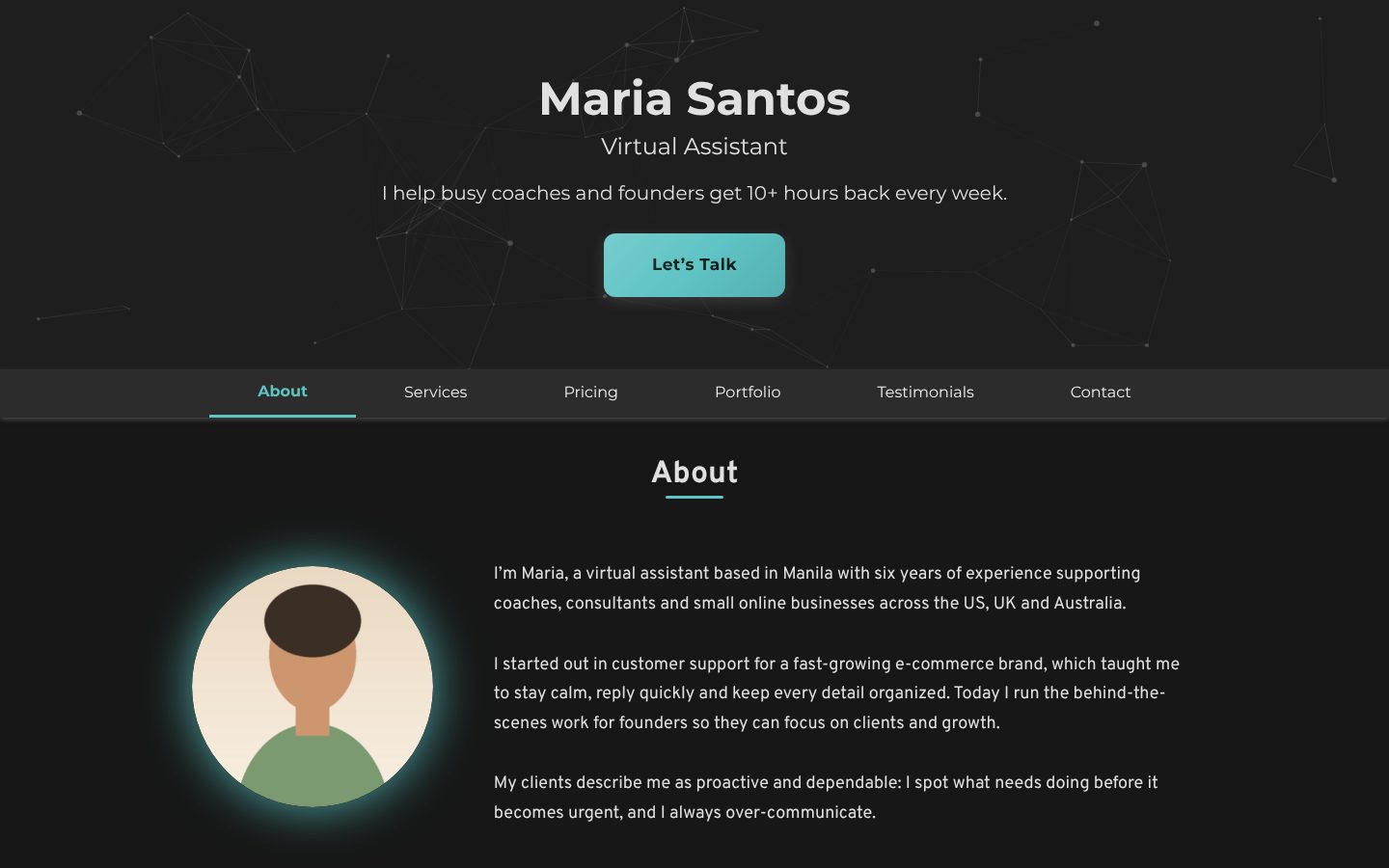 Black Pearl website solution screenshot