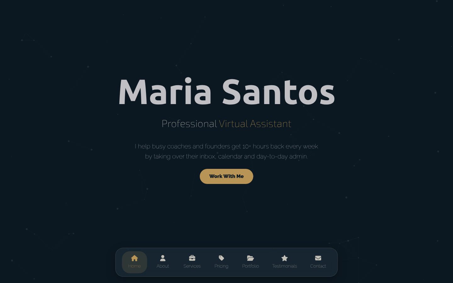 Midnight website solution screenshot